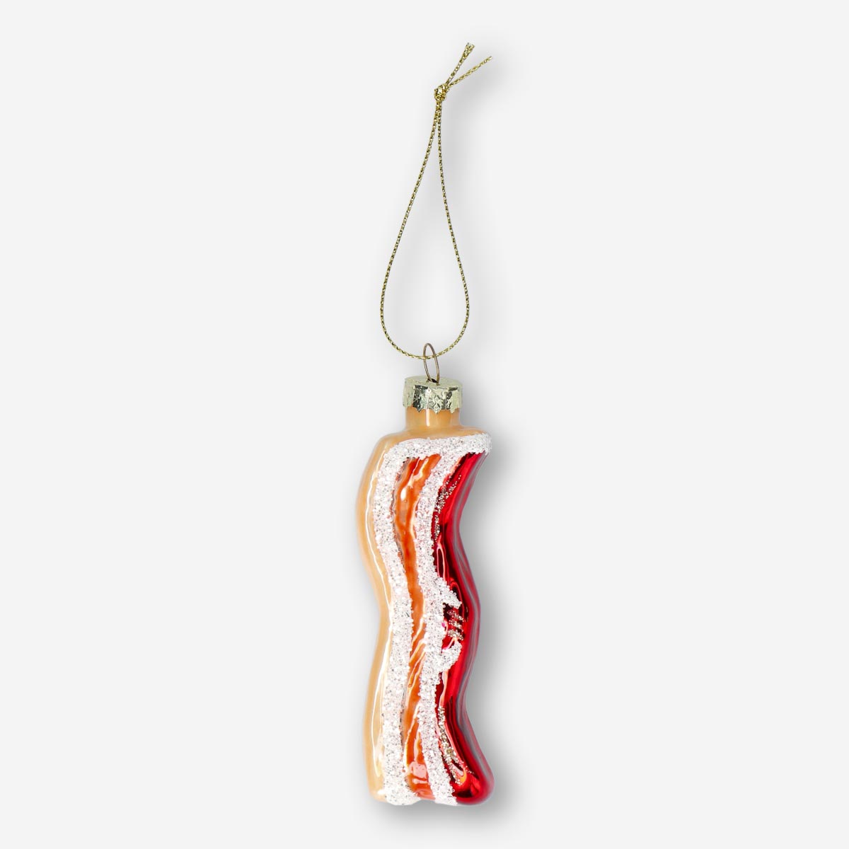 Christmas bauble. Bacon