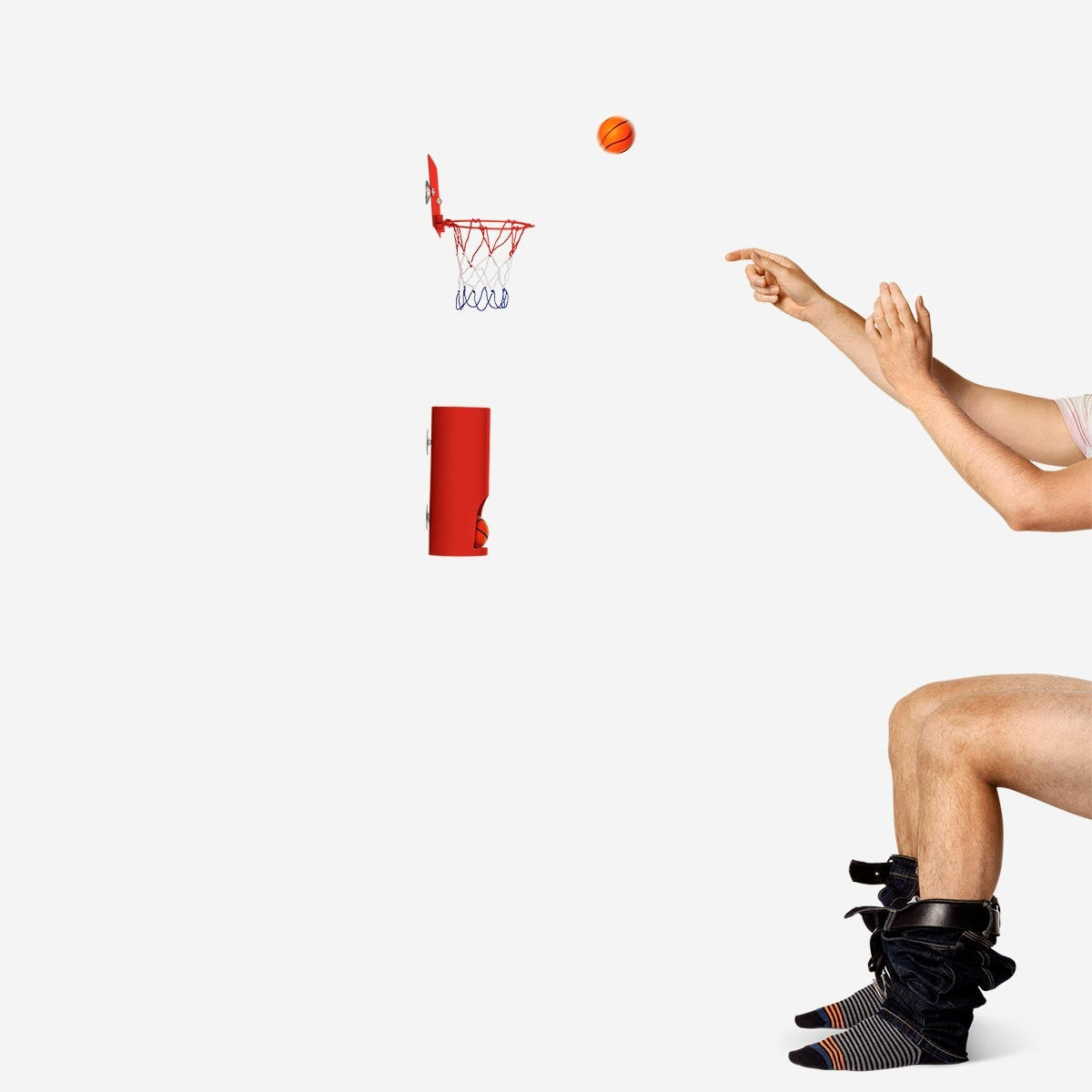 Image of Toilet basketball set