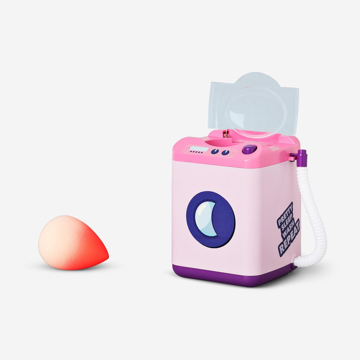 Image of Pink makeup sponge washing machine