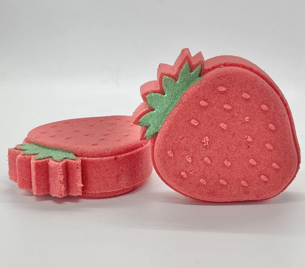 strawberry bath bombs