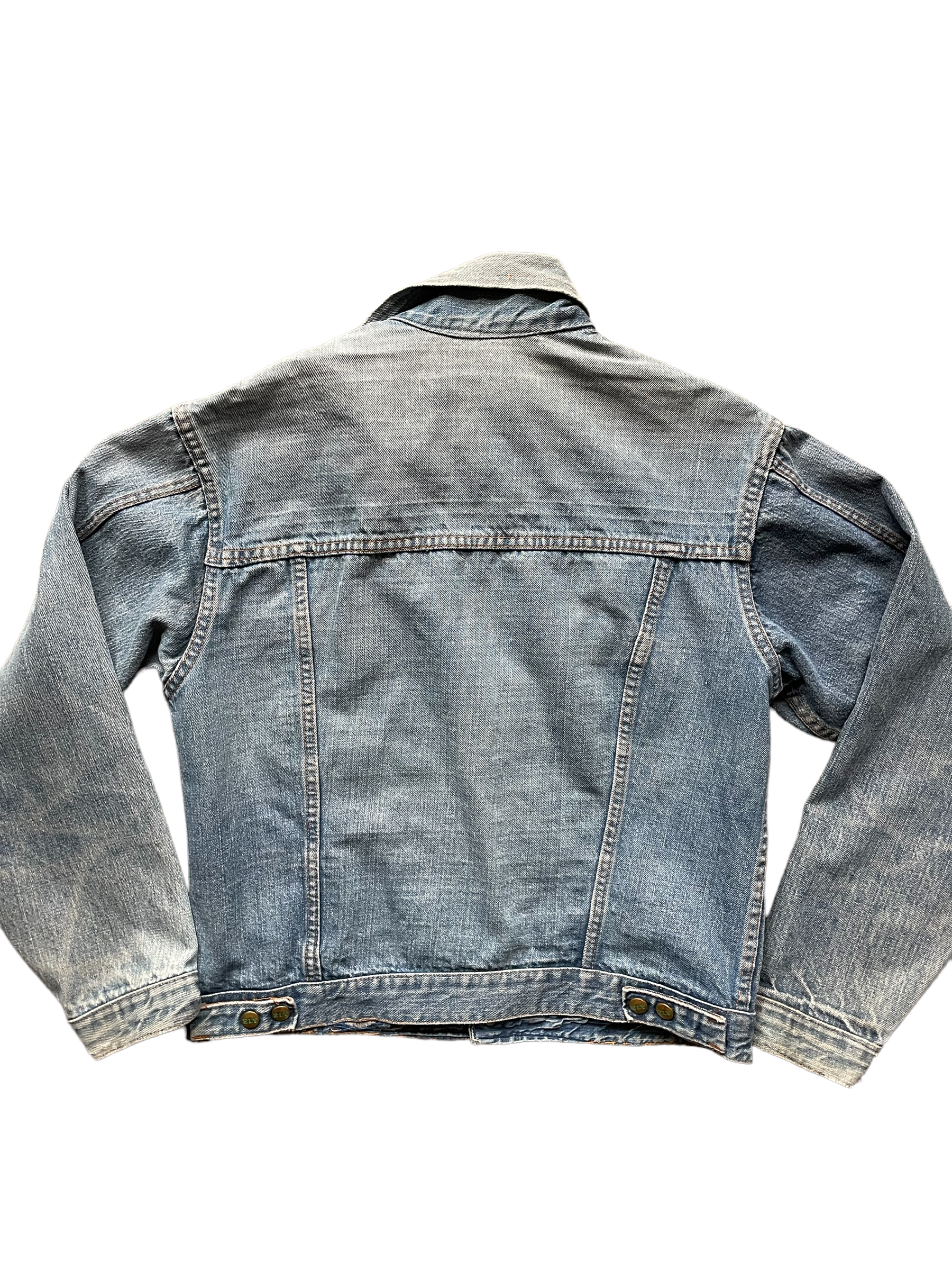 Vintage 60's Type 2 Pleated Ely Denim Jacket SZ Med | Barn Owl Vintage|  Seattle True Vintage