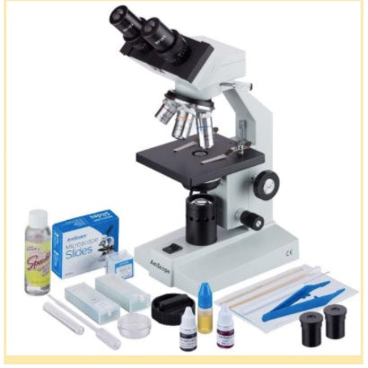 40x-2500x Binocular Biological Microscope Kit