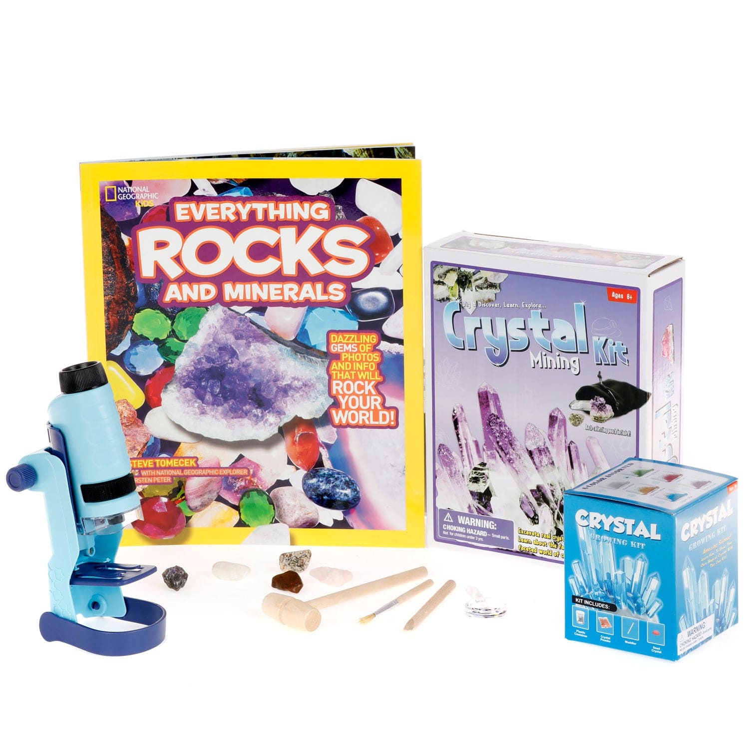  NATIONAL GEOGRAPHIC Rock & Mineral Collection - Rock Collection  Box for Kids, 15 Gemstones and Crystals for Kids, Geology for Kids, Crystal  Collection, Science Kit, Rock Gift ( Exclusive) : Industrial