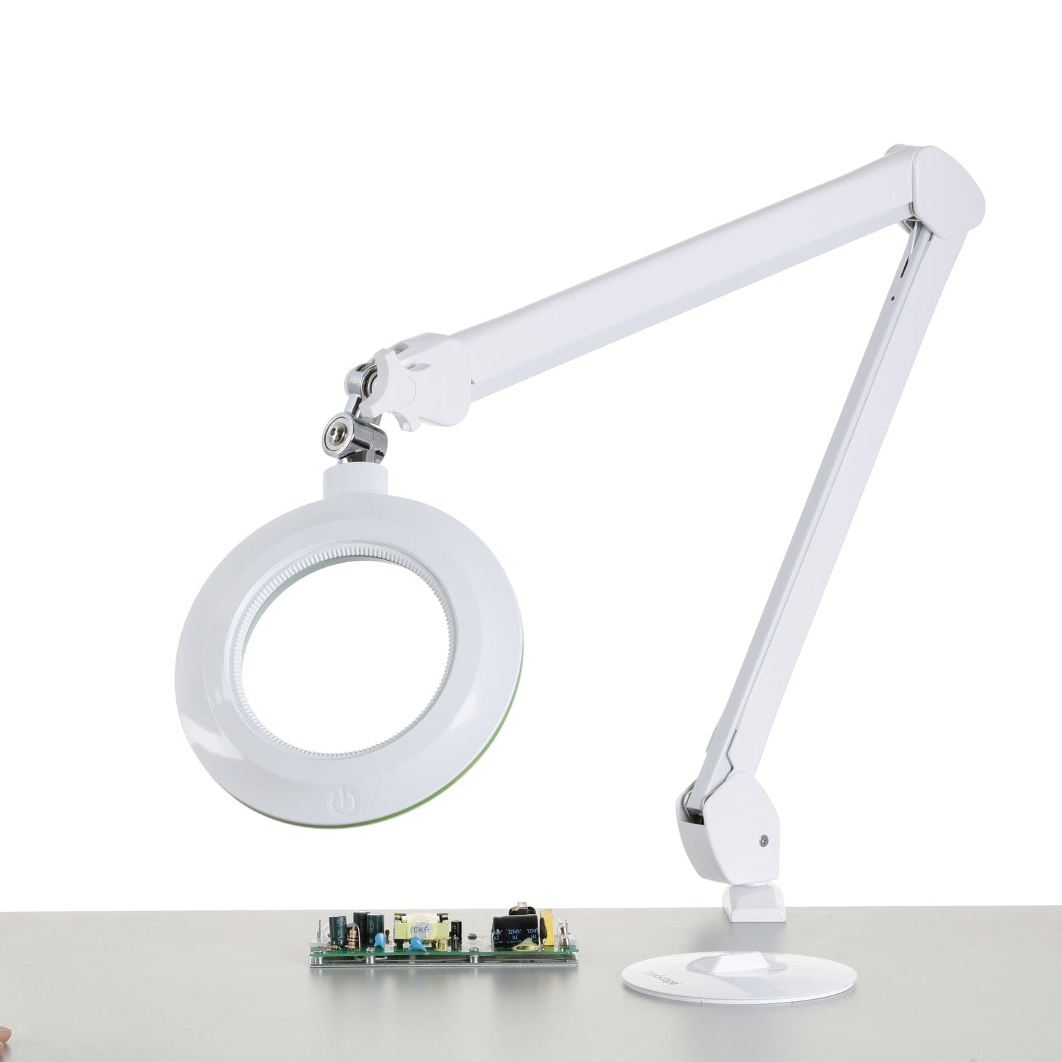 3 Diopter (1.75X Magnification) LED Desktop Magnifying Lamp, Adjustable Metal Gooseneck for Reading, Crafts, Hobbies