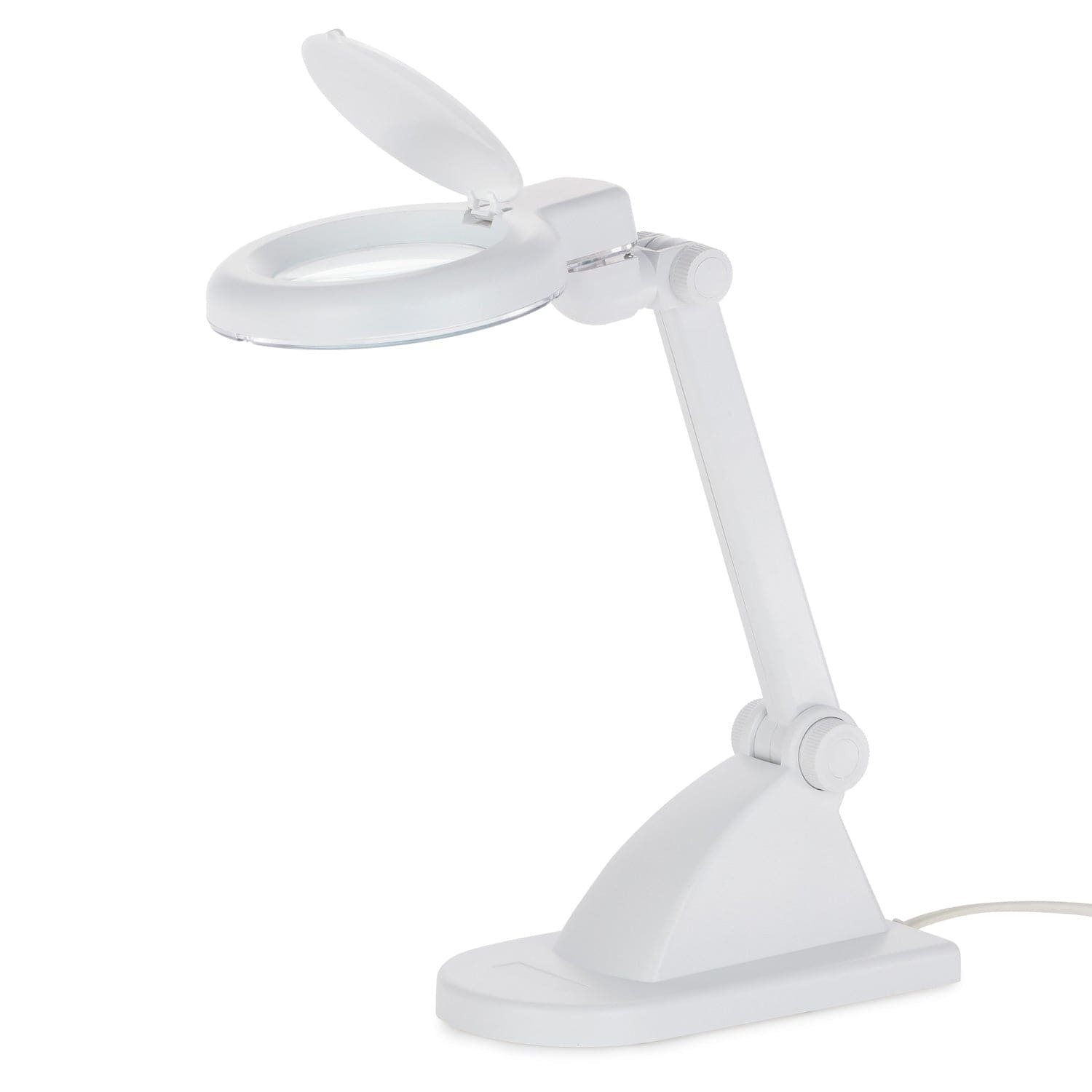 Aibecy Pro Flexible Hands Free Magnifying Glass Desk Lamp Bright LED Lighted Gooseneck Magnifier with Clamp for Reading Diamond Painting Cross Stitch