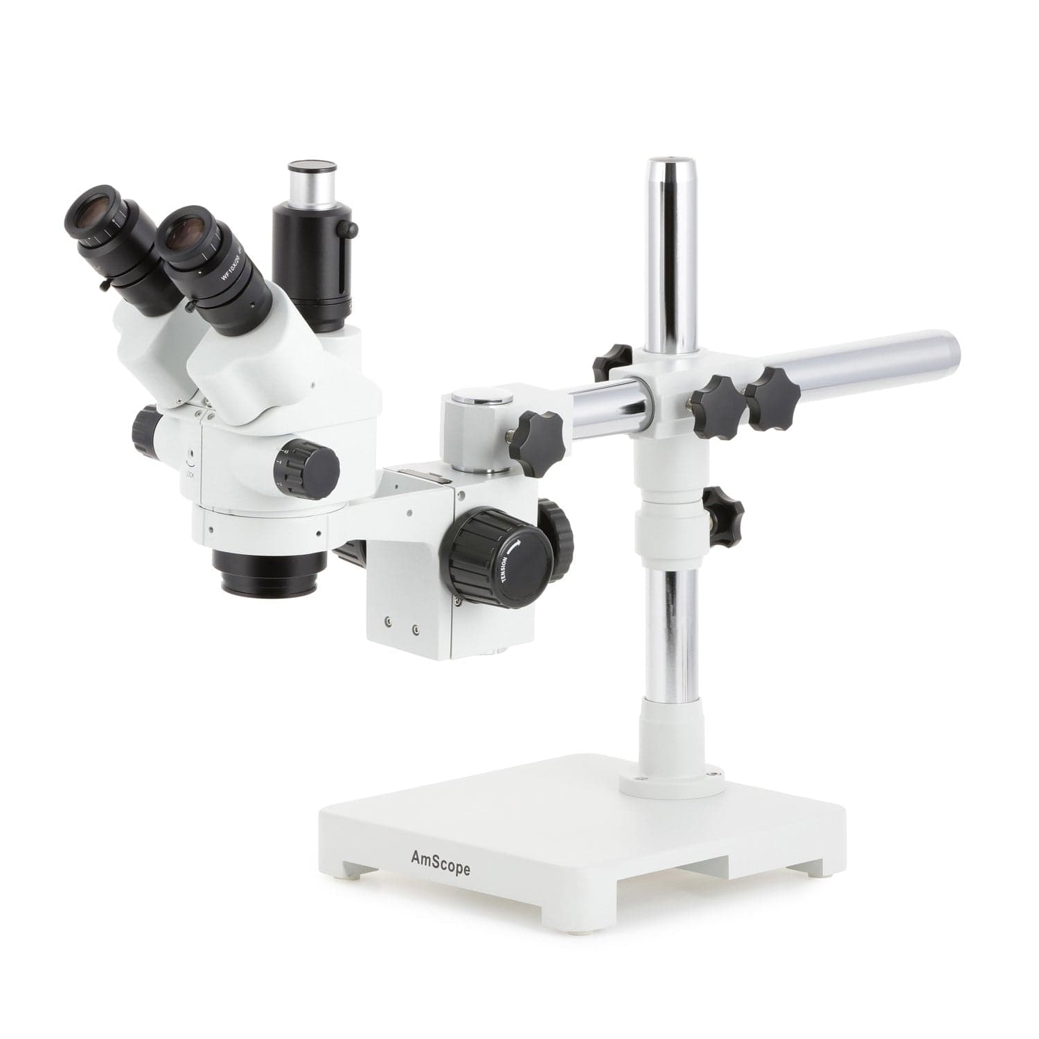 3.5X-90X Black Simul-Focal Trinocular Stereo Zoom Microscope with