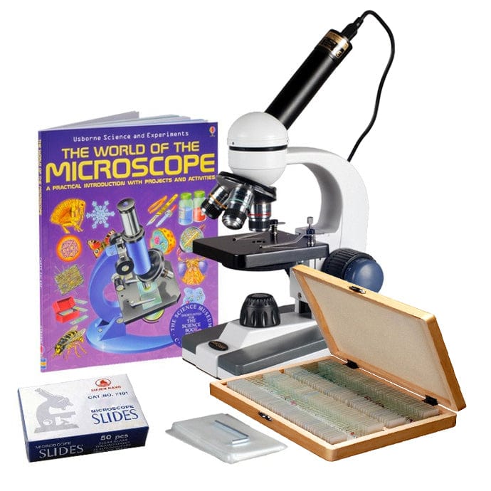 Magnifier, Pen Type 100X Microscope Plastic Metal With 2 LED