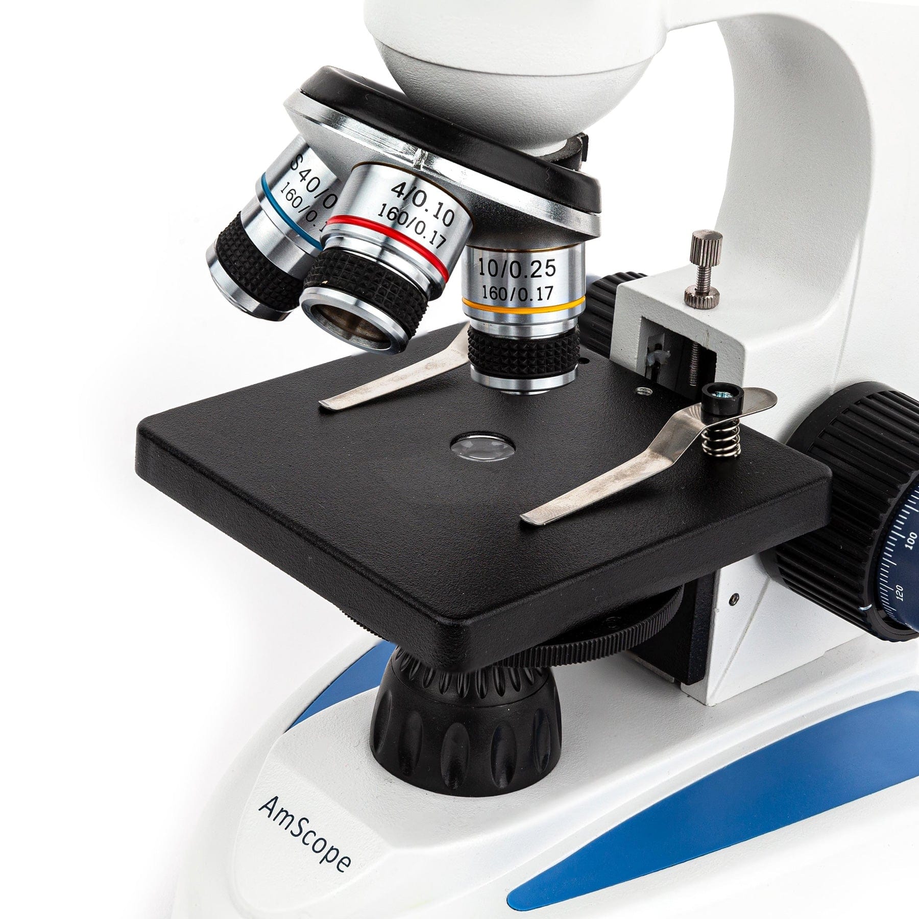 AmScope M158 Series Student Cordless Monocular Compound Microscope 40X