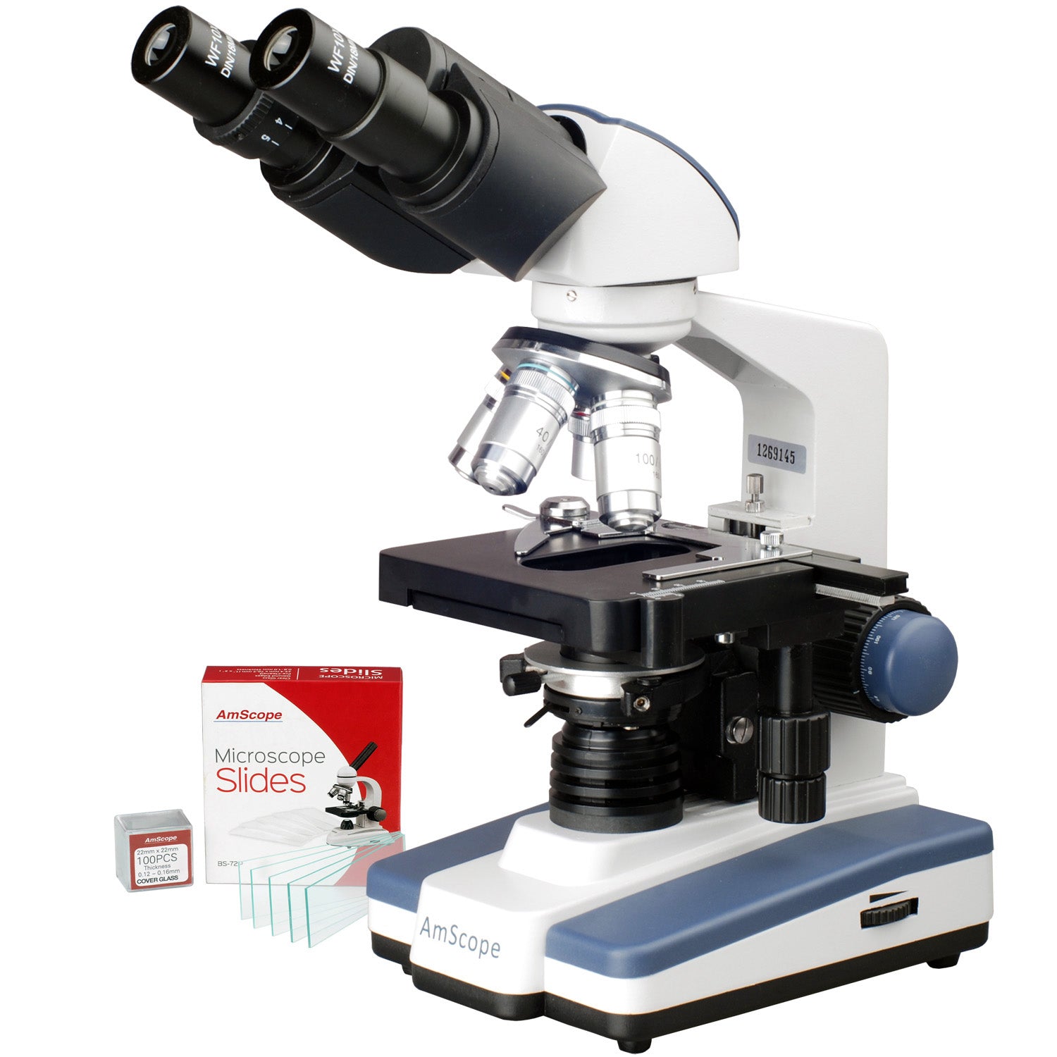 40X-2500X Microscope Monoculaire 4 Objectifs Advanced