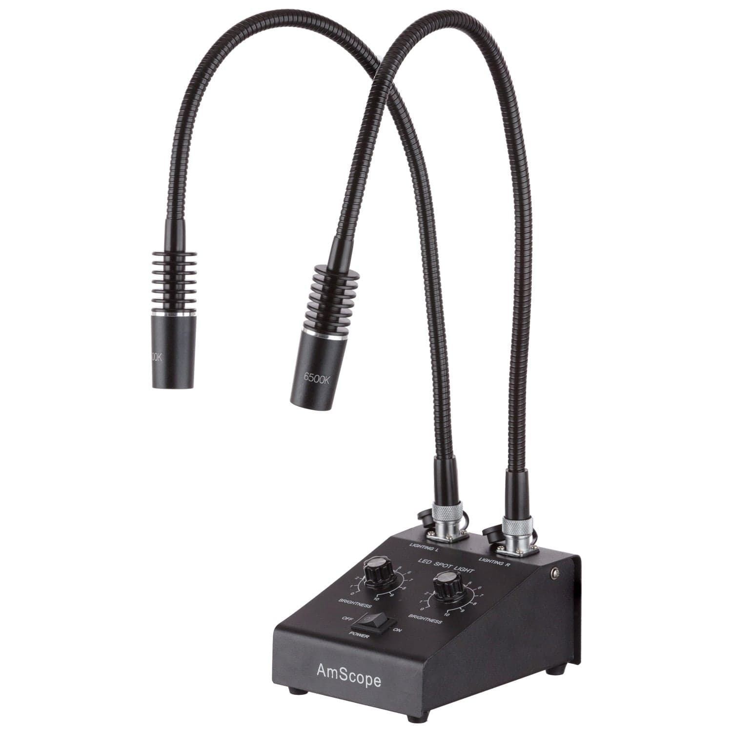 Powerful 6 Watt LED Dual Gooseneck Illuminator – AmScope