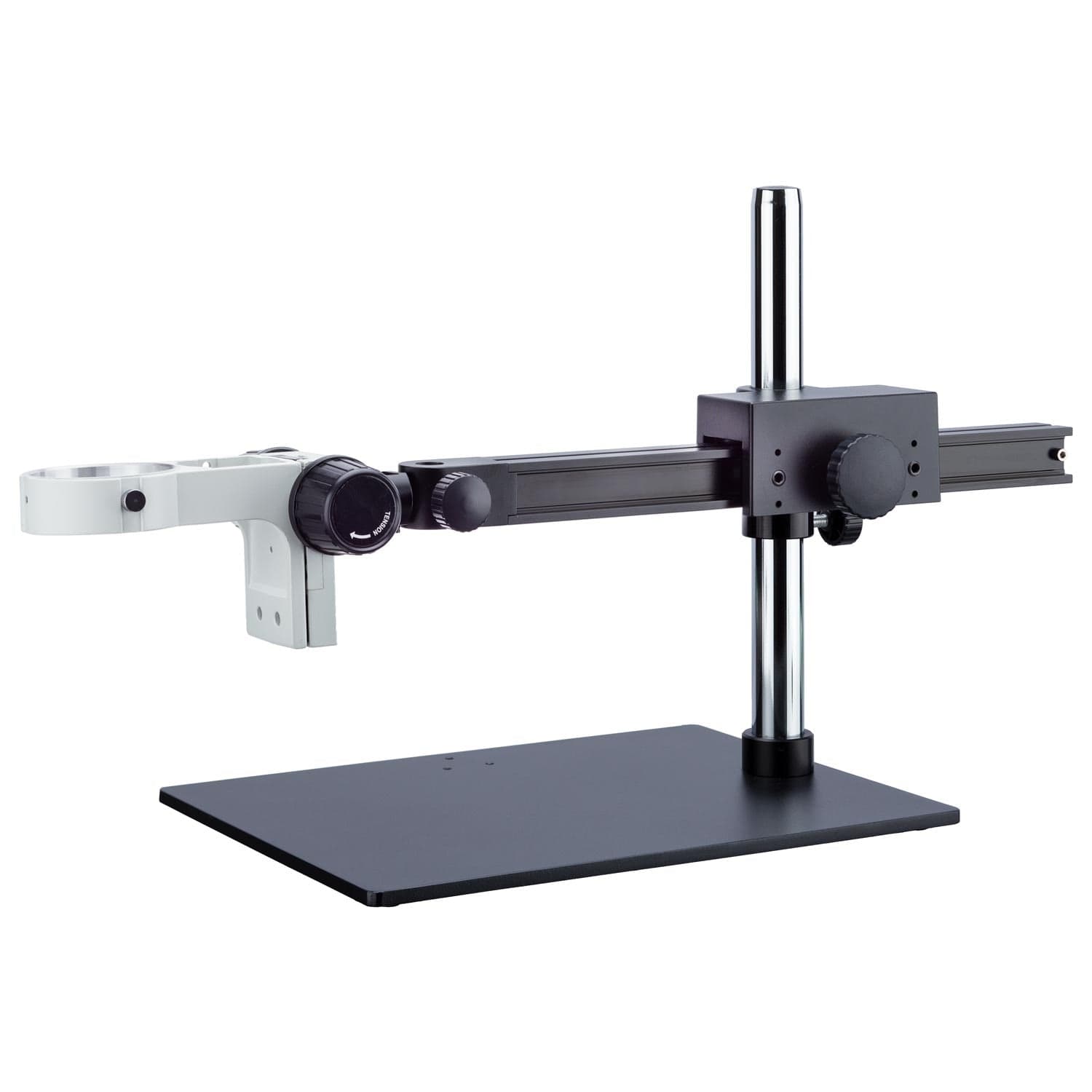 AmScope Sliding Boom Arm Stand with Focusing Rack for Stereo