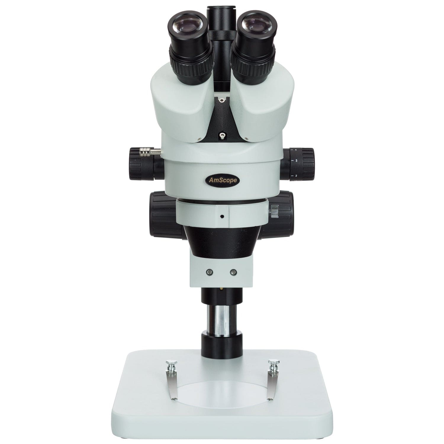  AmScope SM-4TZ-144A Professional Trinocular Stereo Zoom  Microscope & Hakko 611-2 Dual Solder Reel Stand, Black : Electronics