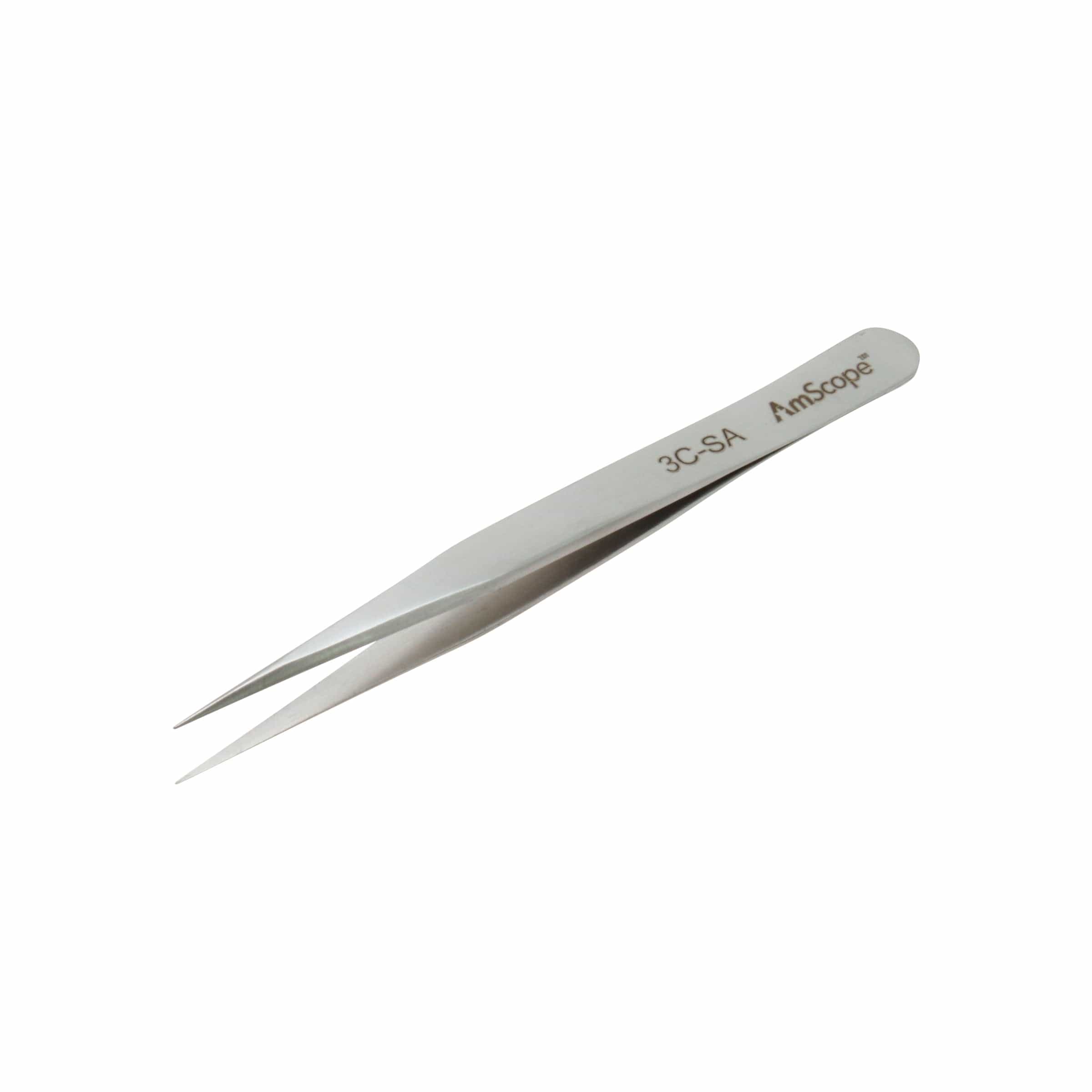 7-SA Tweezers with Vert Fine, Curved Tips. High Precision