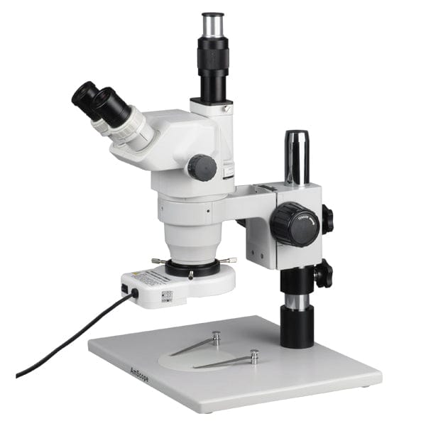 7X-45X LED Trinocular Zoom Stereo Microscope with Touchpad Digital