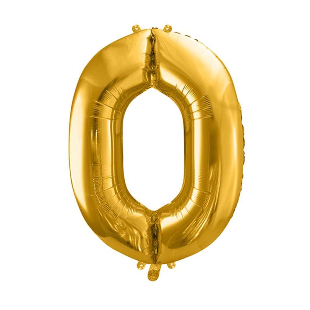 Globos de Helio Numero 1 de 100cm Oro Gigante Foil Poliamida G021G