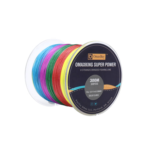 X8 Braided Fishing Line-328yds-Gray – OmaxBay