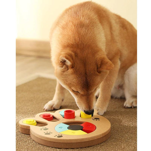 Pet Puzzle Feeder, Interactive Dog Toy For Mental Stimulation, Dog Training  Snack Dispenser, Fun Feeding, Abs Colorful Design Slow Feeder Helps Pet  Digestion
