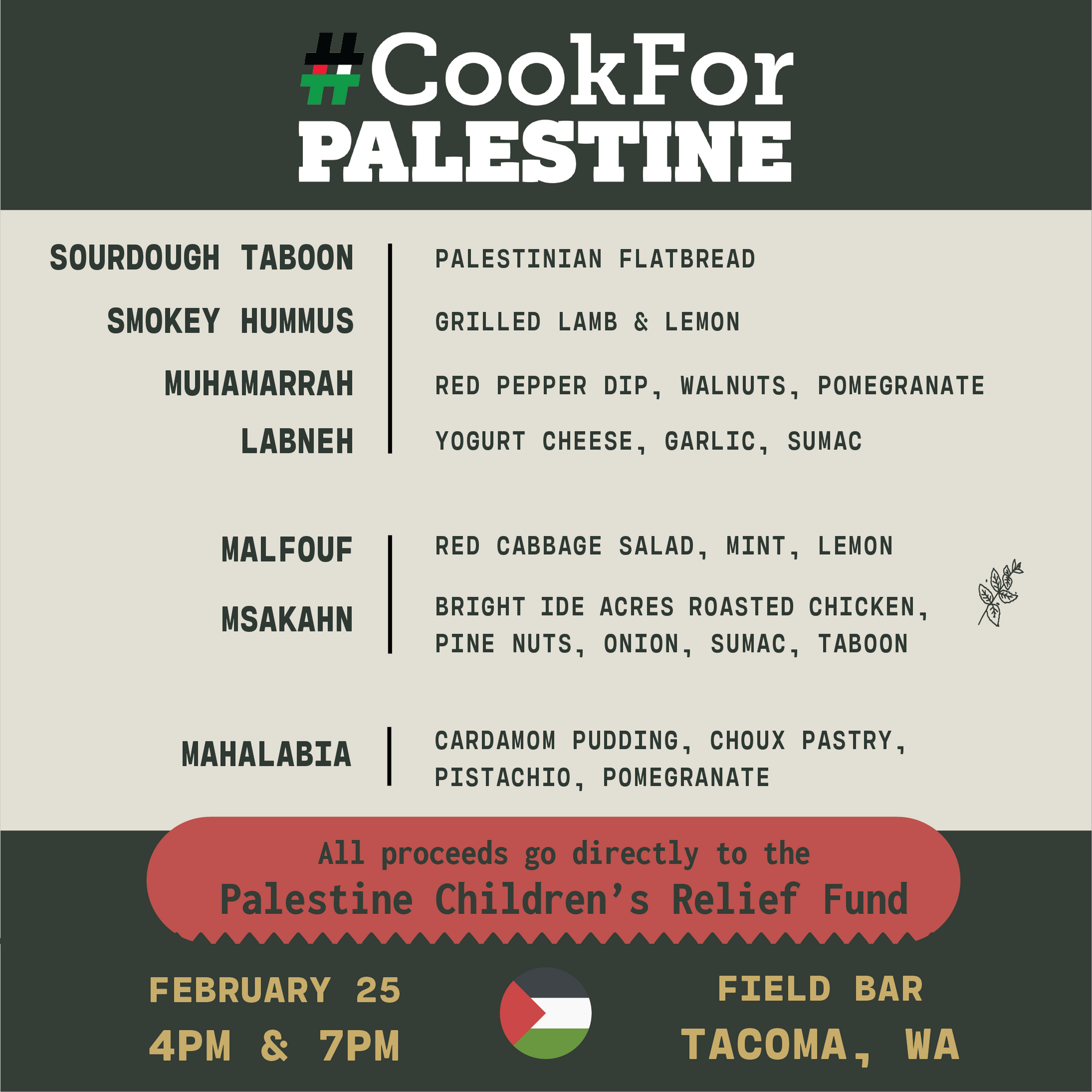 #cookforpalestine