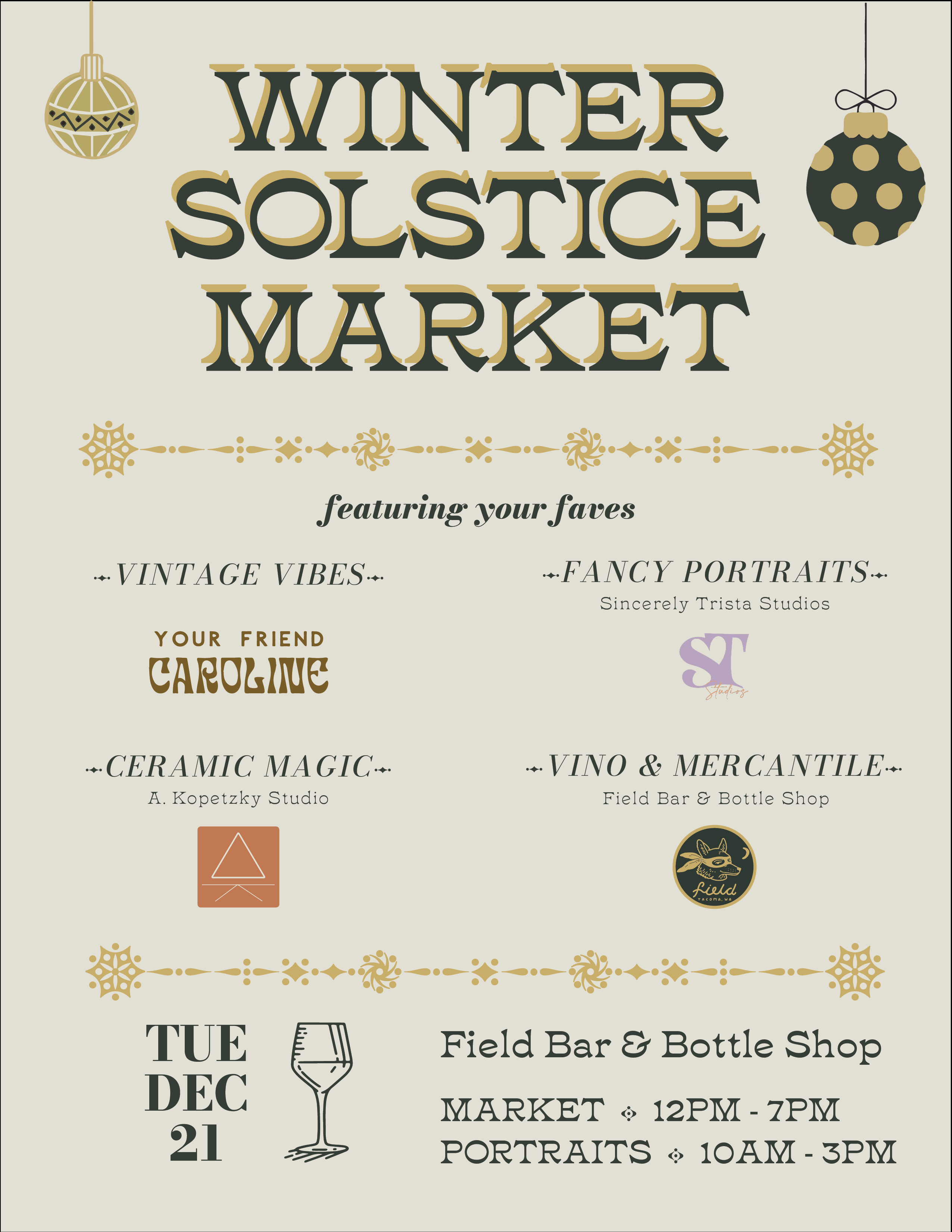 winter market poster