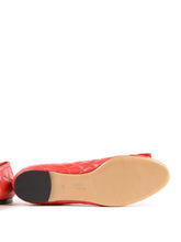 Load image into Gallery viewer, NEW SALVATORE FERRAGAMO Varina Quilted Women&#39;s 672104 Red Flat Size 7 C $675
