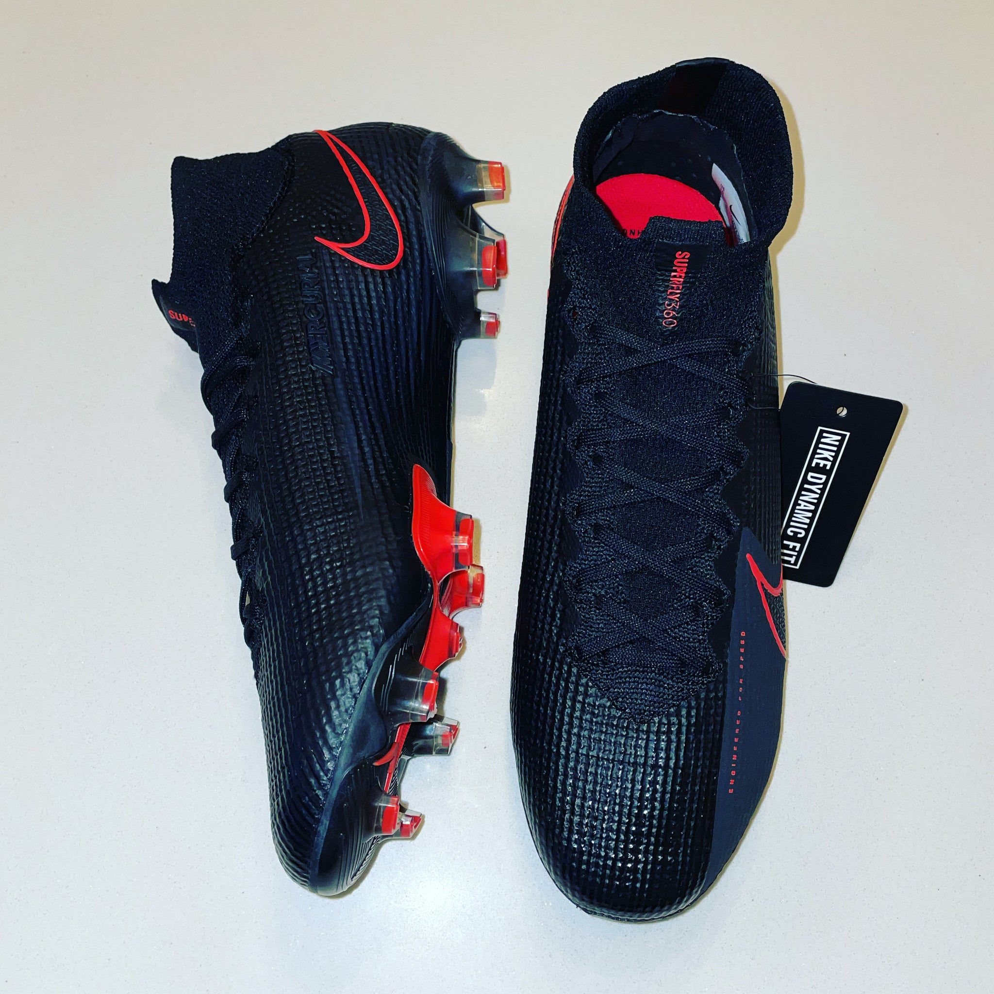 nike mercurial superfly red and black