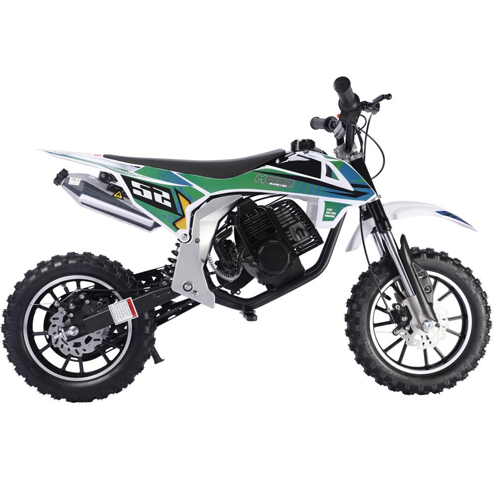 MotoTec X2 110cc 4-Stroke Gas Dirt Bike Green