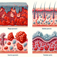 différent types de psoriasis