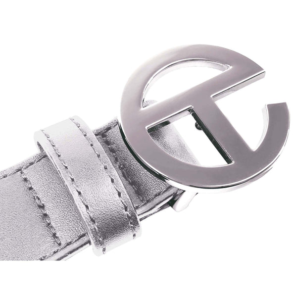 Logo Belt - Silver/Bubblegum – shop.telfar