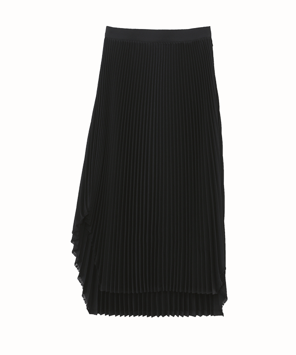 ビューティフルピープルのブラックのプリーツスカート