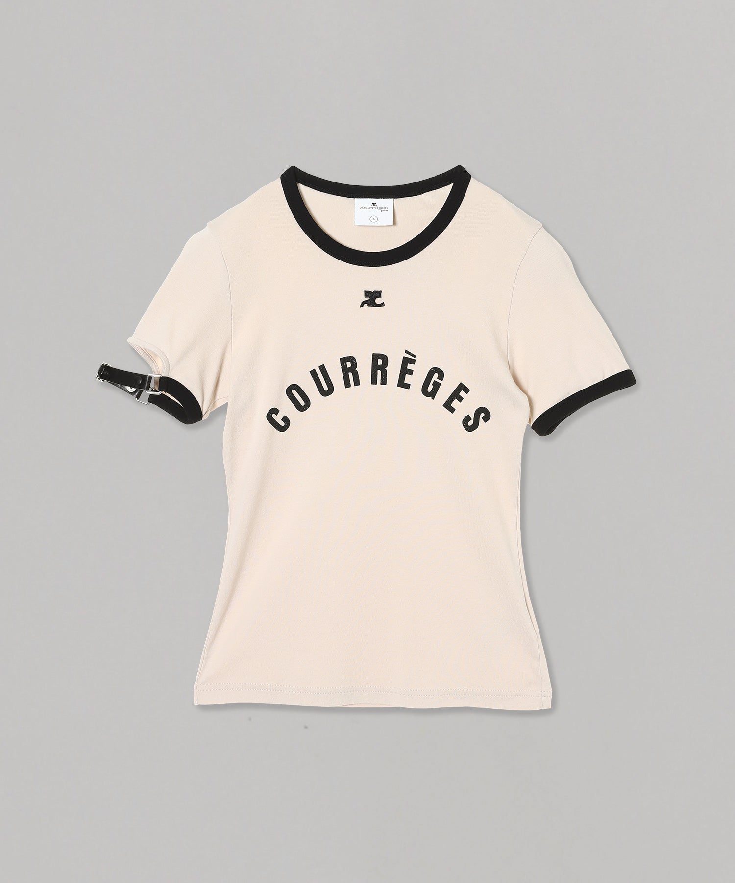 クレージュ(courrèges)｜Buckle Contrast T-Shirt｜スニーカー 