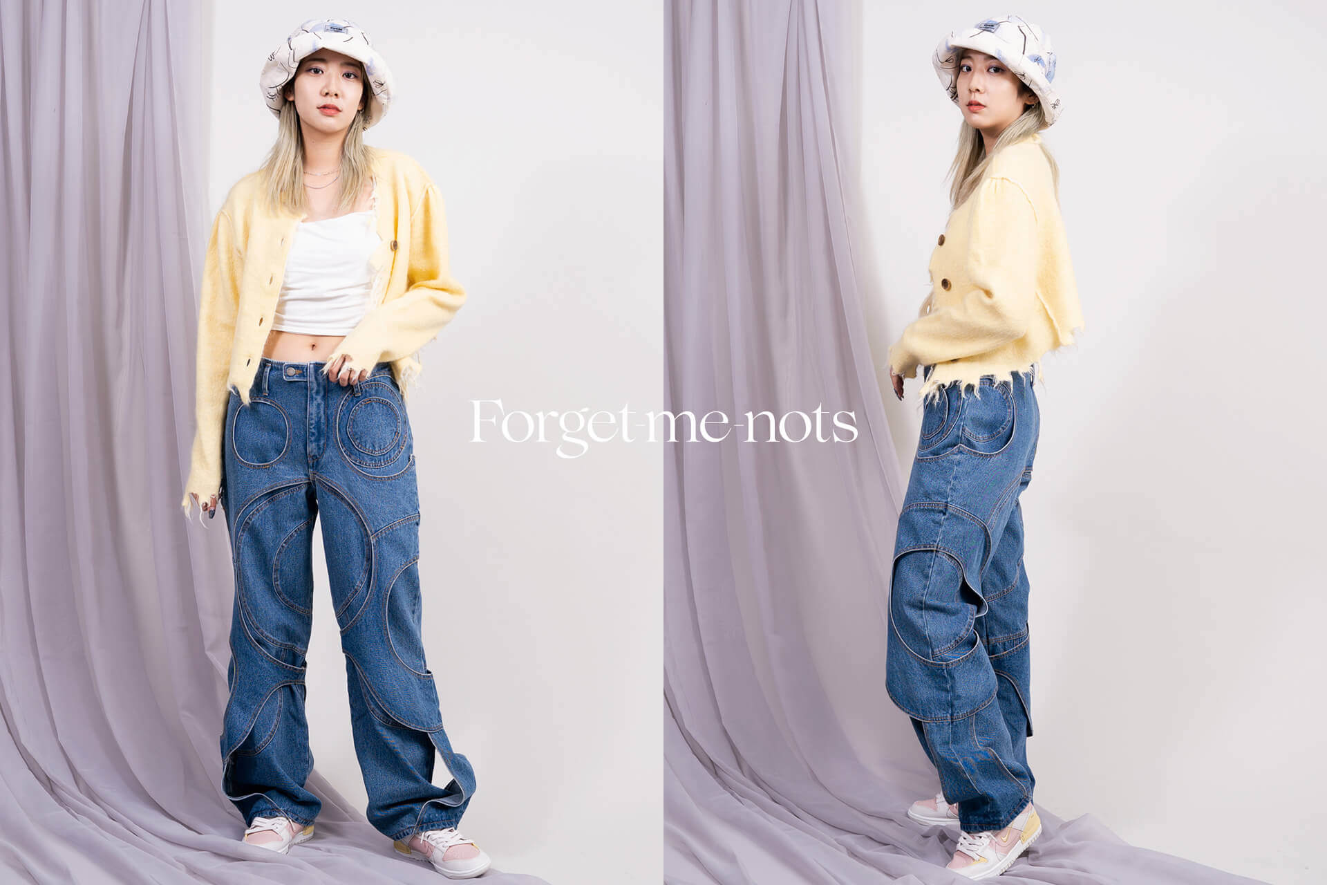 cycle by myob】CIRCLE KNEE ZIP-UP PANTS - パンツ