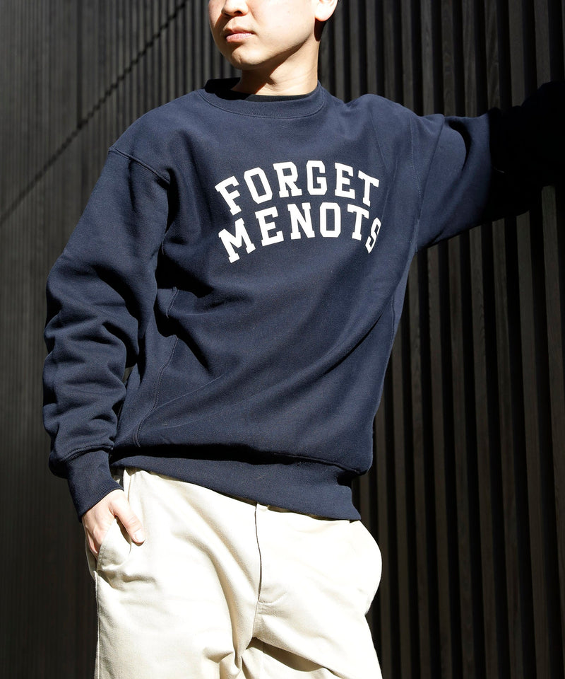 公式 College forget Sweat Logo me nots Neck スウェットセットアップ