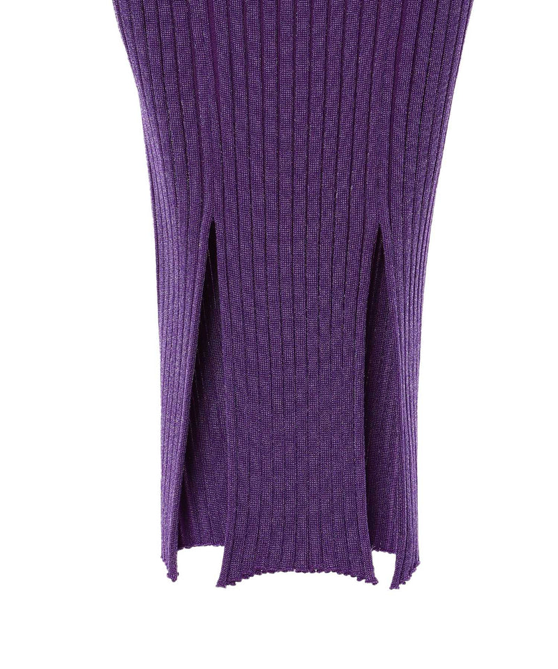 リアル 【新品・未使用】Fetico Rib Knit Slit Top ニット/セーター