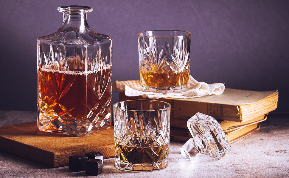 Whiskey Decanter & Glasses Gift Set