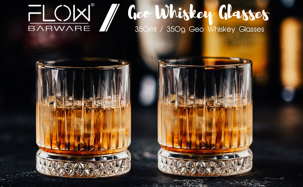 Geo Whisky Glasses by Flow Barware