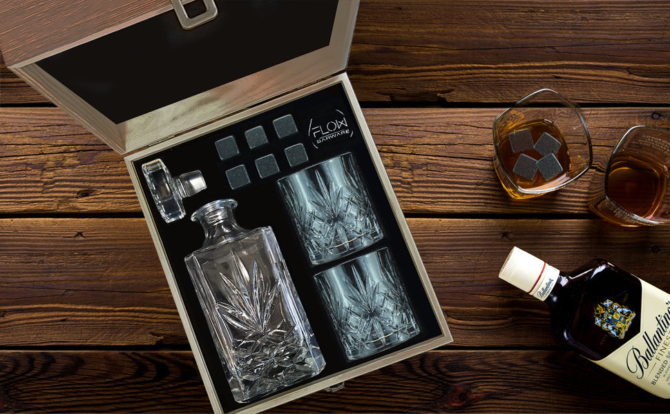 Whiskey Decanter & Glasses Gift Set