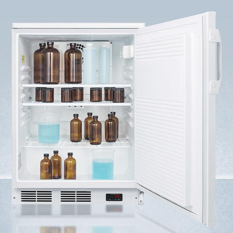 Accucold 24" Wide All-Refrigerator with Front Lock and Internal Fan