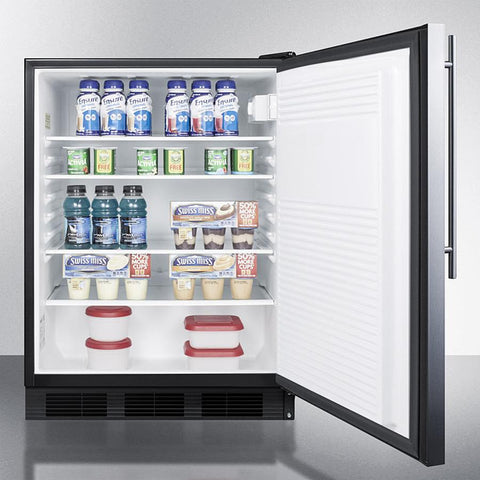 Accucold 24" Wide All-Refrigerator with Thin Handle