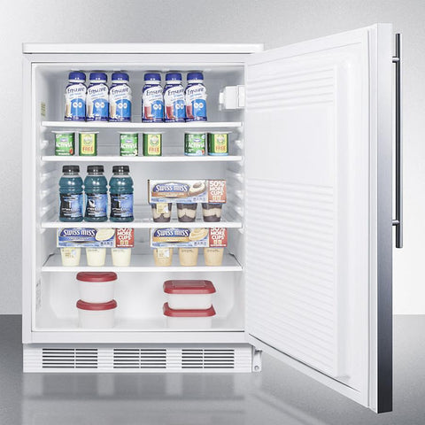 Accucold 24" Wide All-Refrigerator with Thin Handle