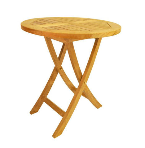 Anderson Teak Bahama 27" Round Bistro Folding Table - TBF-027R