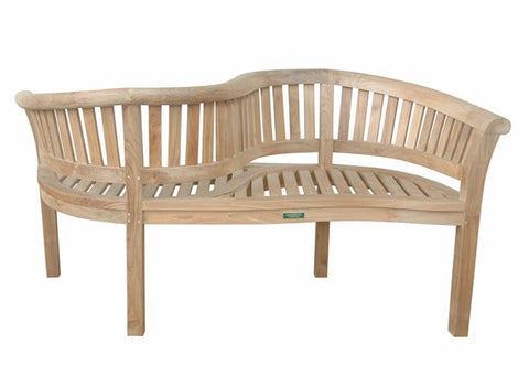 Anderson Teak Curve Love Seat 59"W 28"D 32"H - BH-202LS