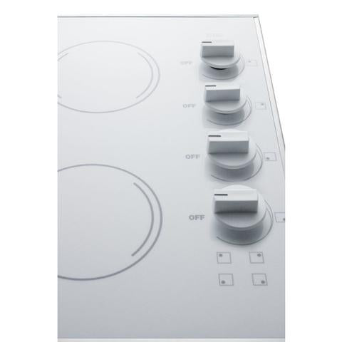 Summit 24" Wide 230V 4-Burner Radiant Cooktop