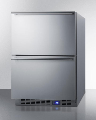 Summit 24" Wide Built-In 2-Drawer All-Refrigerator