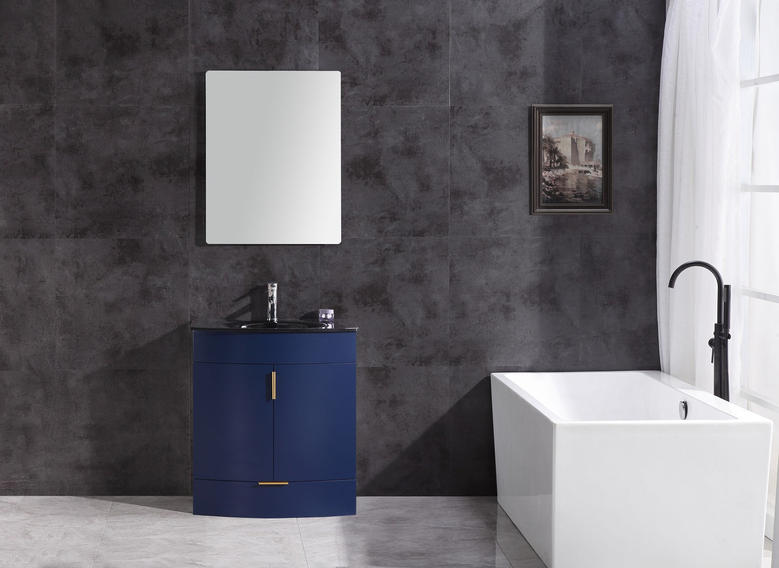 30 Blue Bathroom Vanity Drawers