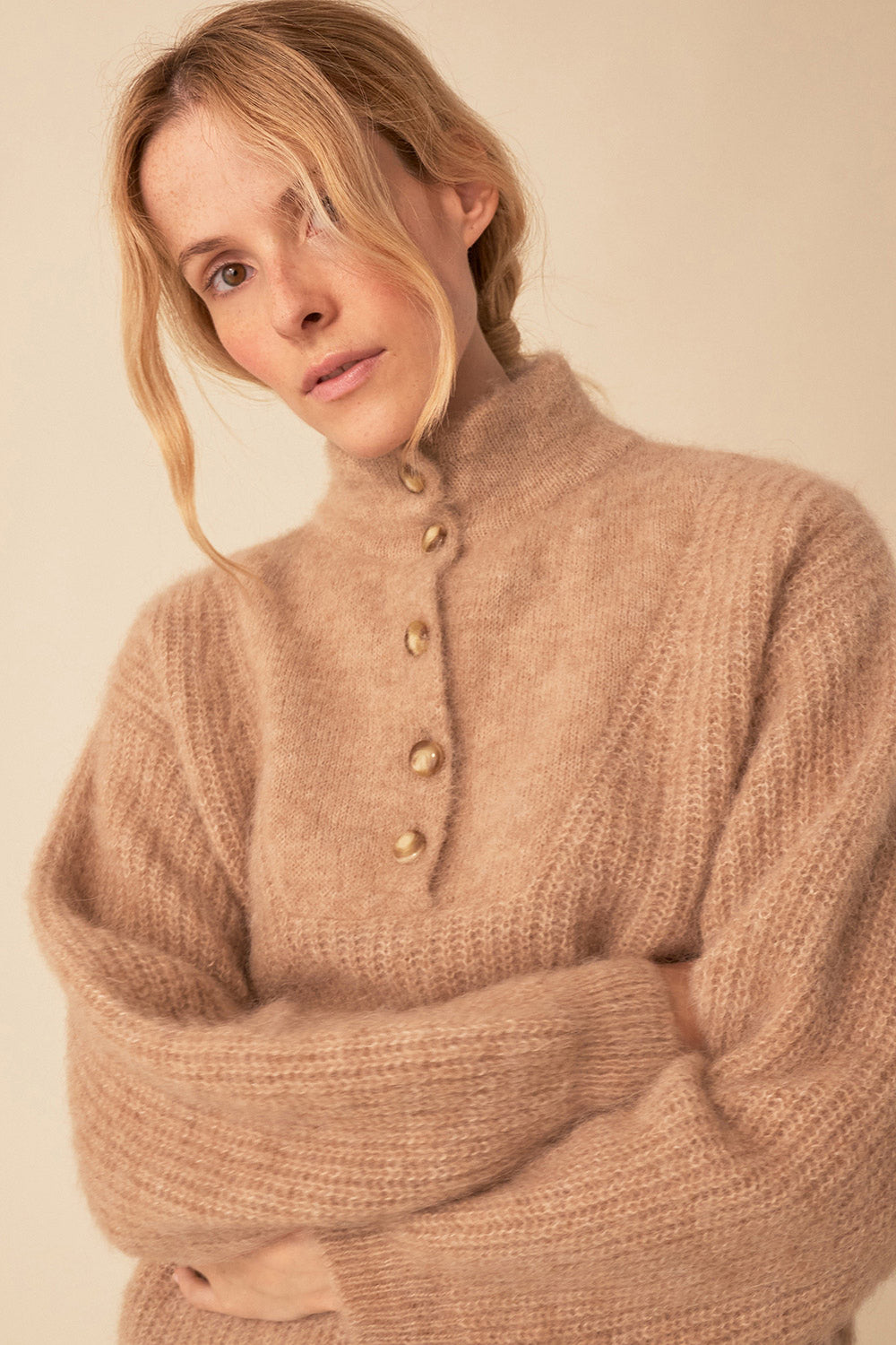 Des Petit Hauts Pull Bazoum Rosewood ROSEWOOD | Pulls, Gilets & Sweats  Femme * Basket - Sucy