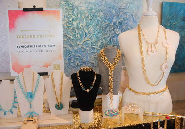 Tenique Designs, Pop-Up Shop, Sarasota things to do, shop jewelry in sarasota
