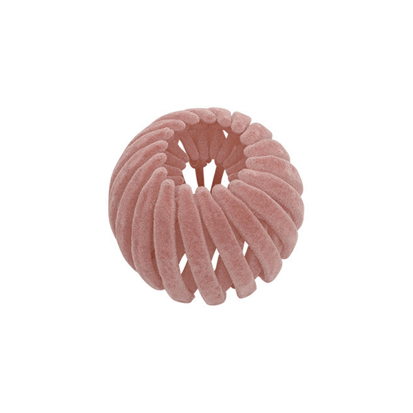 Fleece Ponytail Nest Clip Morning Shades 01# Pink 1pc 