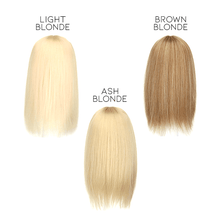Load image into Gallery viewer, Straight Long Clip-in Hair Topper Morning Shades Light Blonde 
