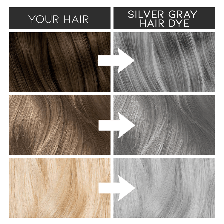 Silver Gray Hair Dye – Morning Shades