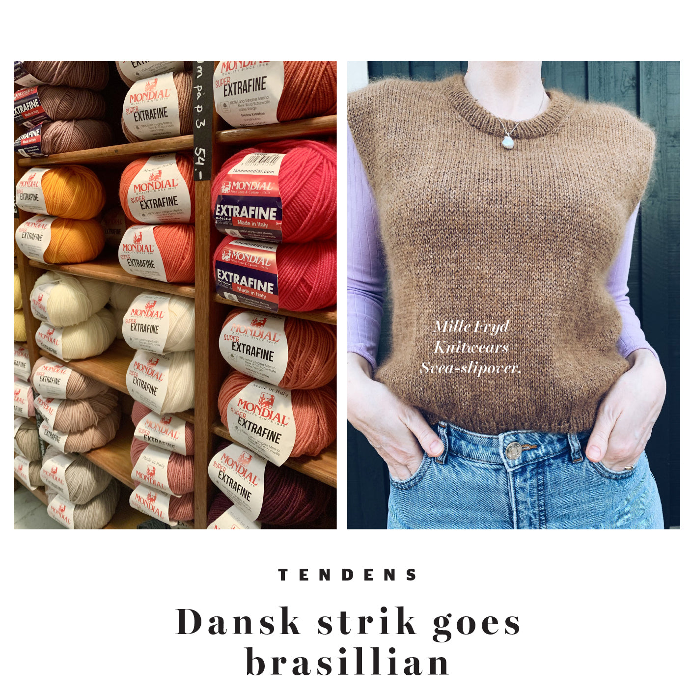Lænestol Bøde fraktion Dansk strik goes brasillian – Woolstock cotton, wool and coffee